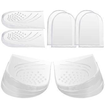6Pairs Gel Transparent Heel Wedge Inserts for Shoe Height Increase