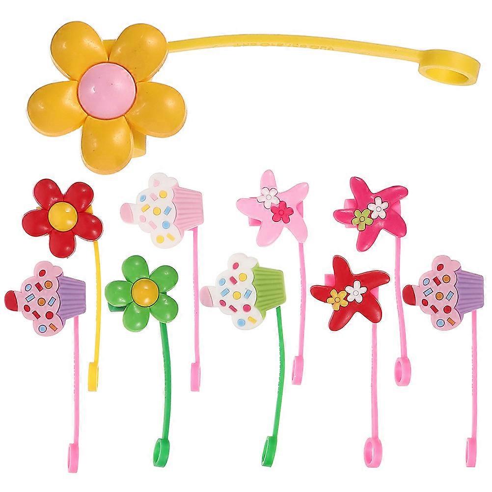 Straw Cover Silicone Tips Protector for Drinking Straws with 10Pcs Assorted Colors