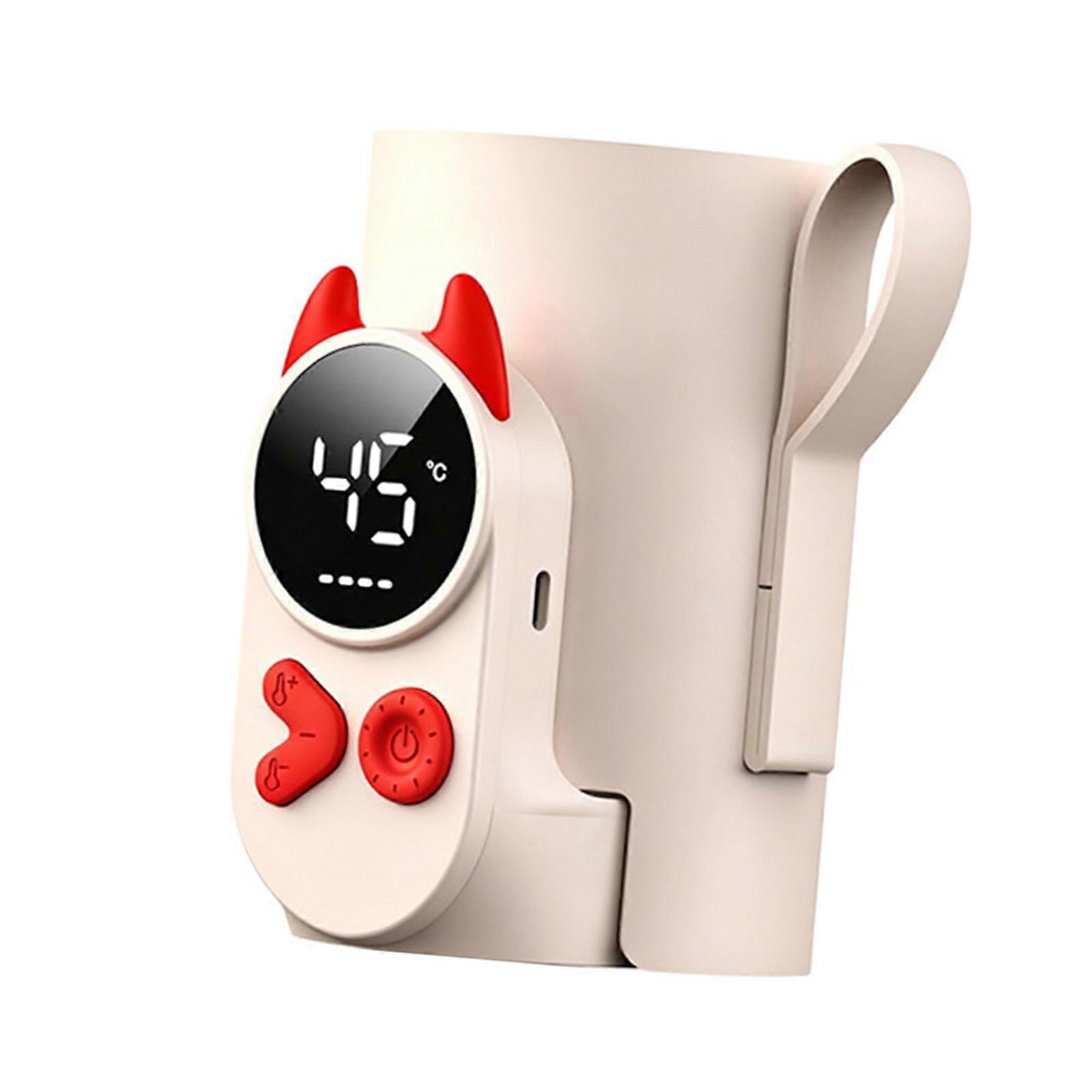 Flexible Rechargeable Milk Bottle Warmer Wrap with Attached Controller and Constant-Temperature Warming Between Rooms Multicolor
