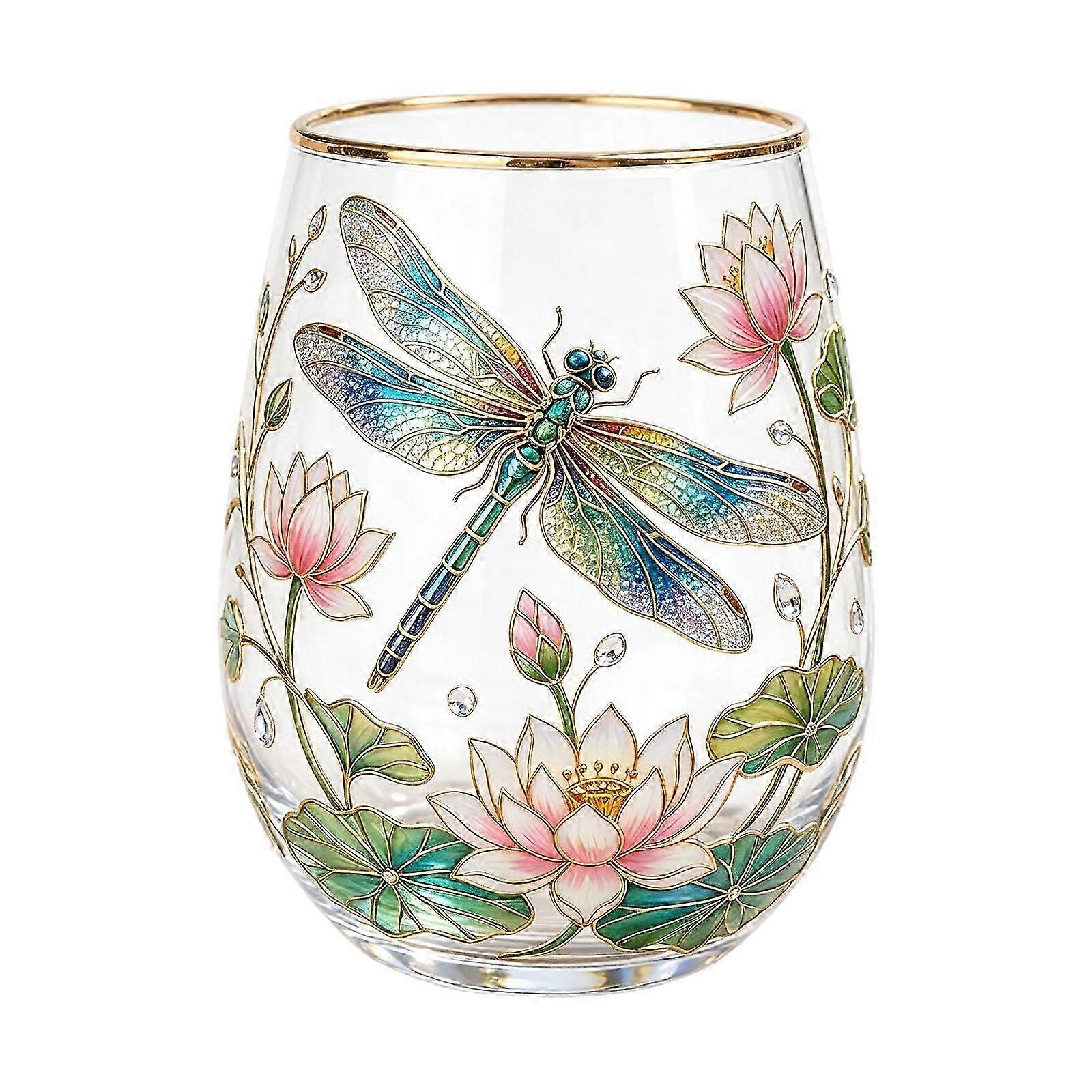 Floral Pattern Glass Drinkware