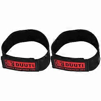 2pcs Bike Riding Safety Leg Belts Compatible with DUUTI Elastic Bicycle Puttee Black