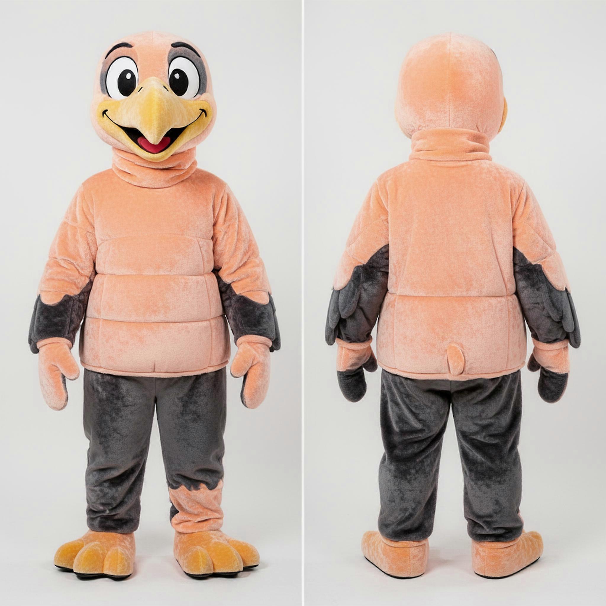 MASTICOT Peach Soft Broad Winged Vulture Mascot