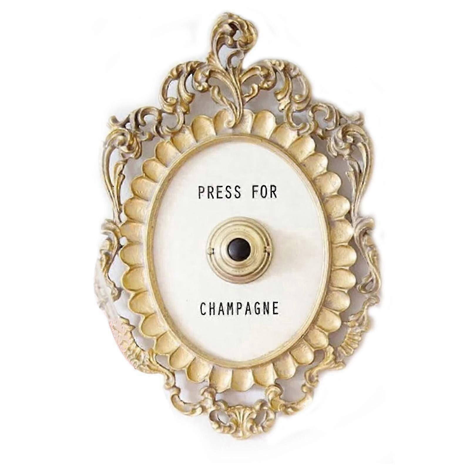 Mini Champagne Press Button Ring Bell compatible with Party Decor Gift 8cm