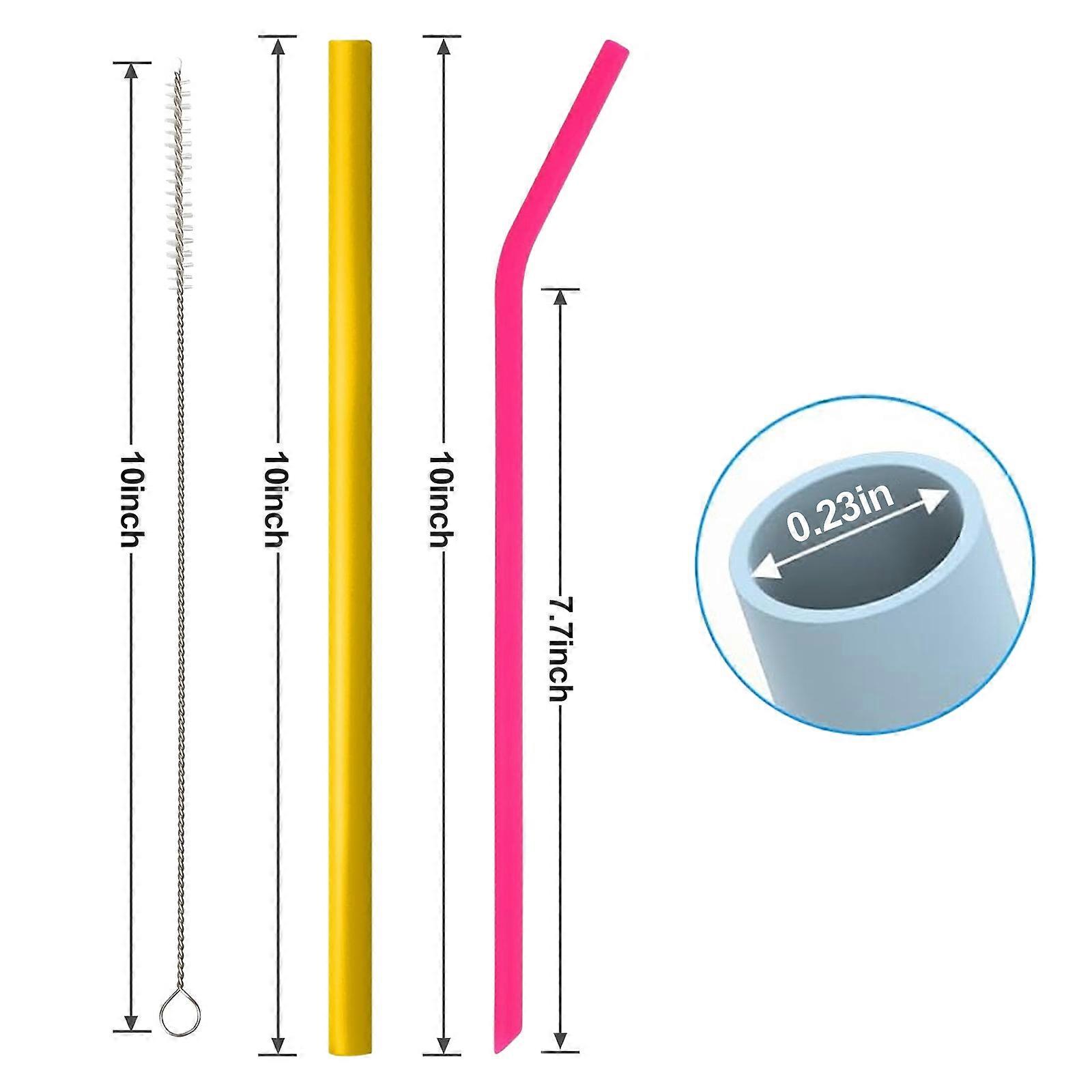 Odourless Flexible Reusable Silicone Straws