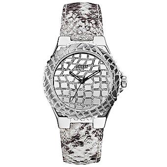Guess trend Quartz Analog Woman Watch with W0227L1 Crocodile Skin Bracelet
