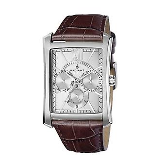 Neue strahlende Mister Quarz Analog Man Uhr mit RA69502 Cowskin Armband