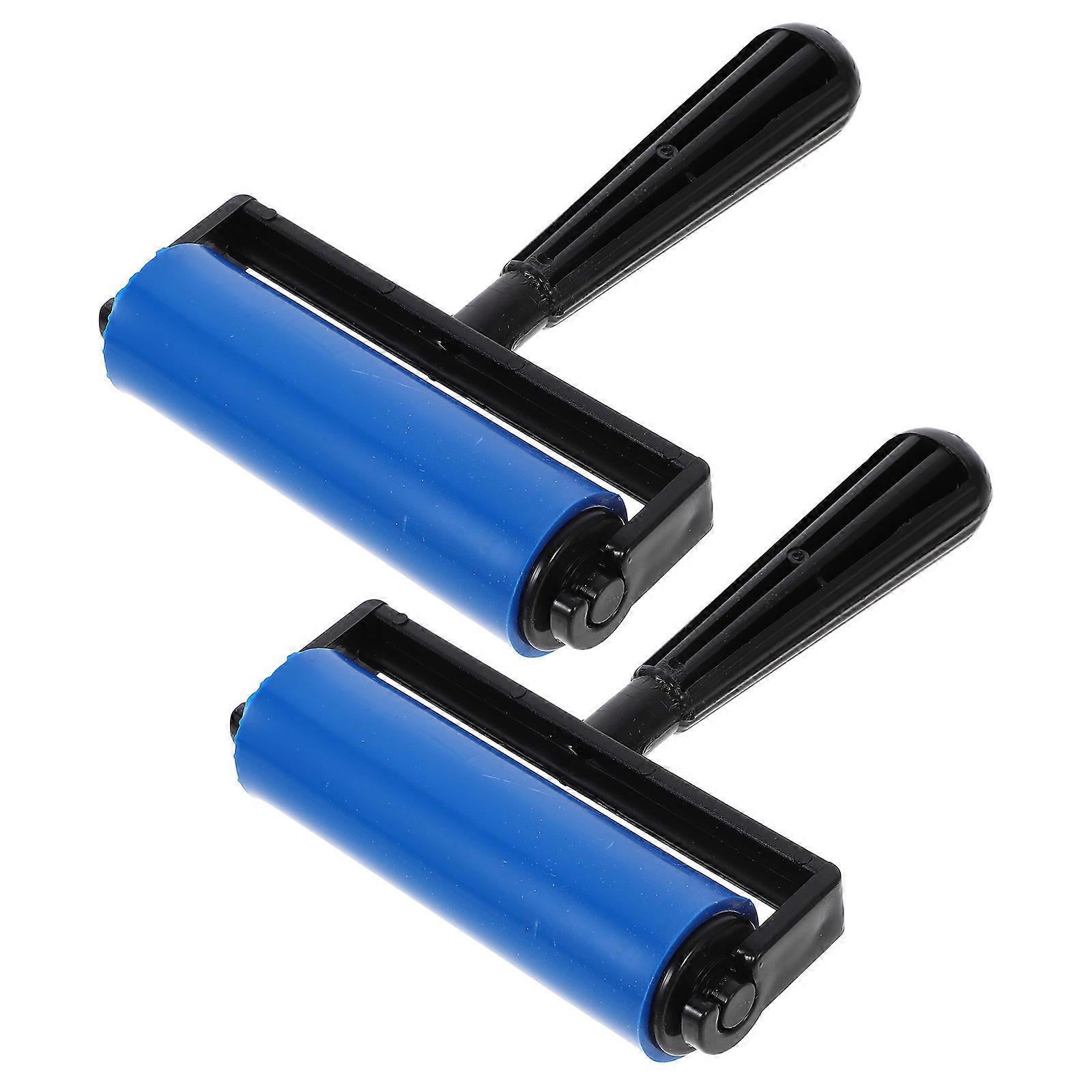 Printmaking Rollers Plastic Ink Rollers for Printing 2Pcs