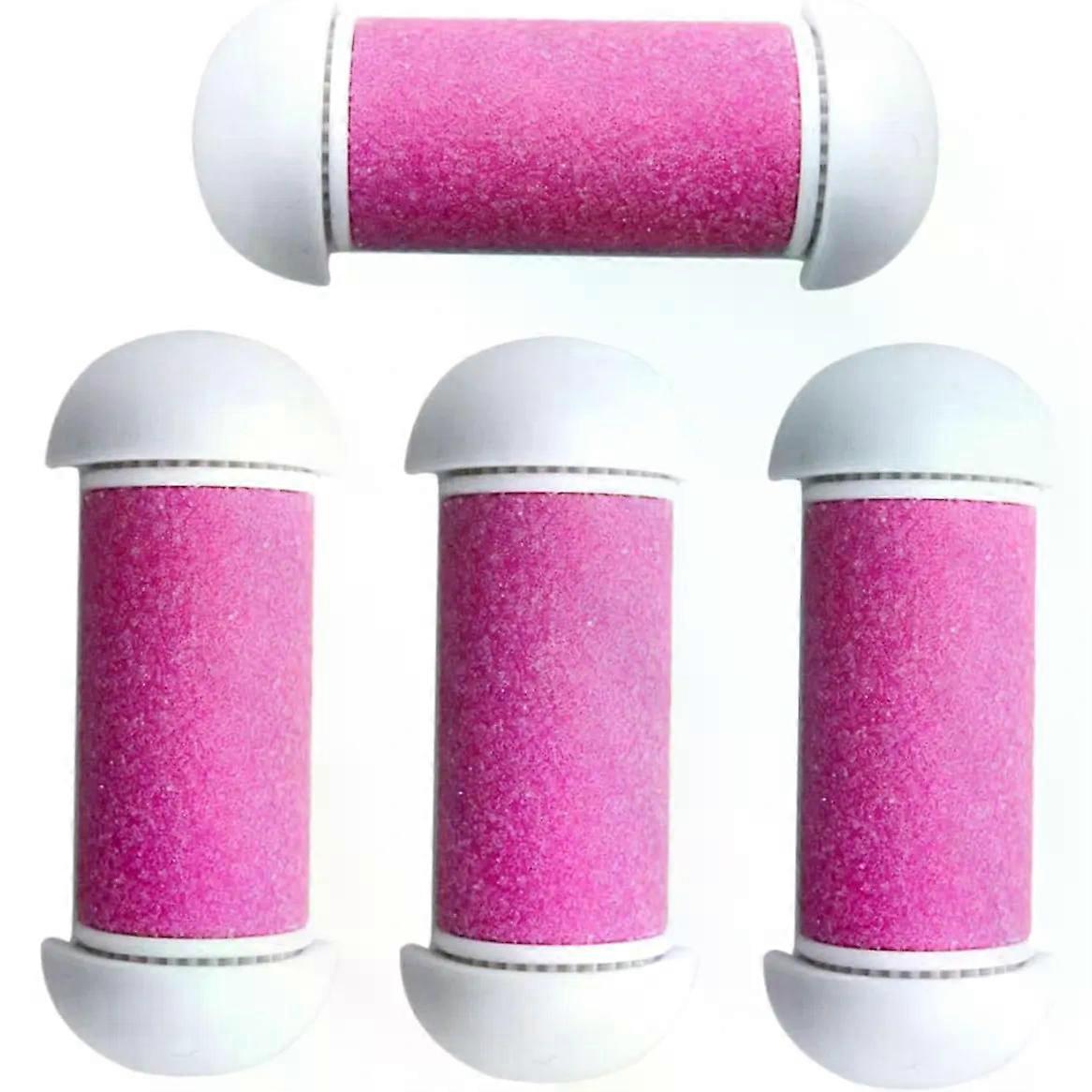 File Roller Replacement Heads 4pcs Plastic Pink Set