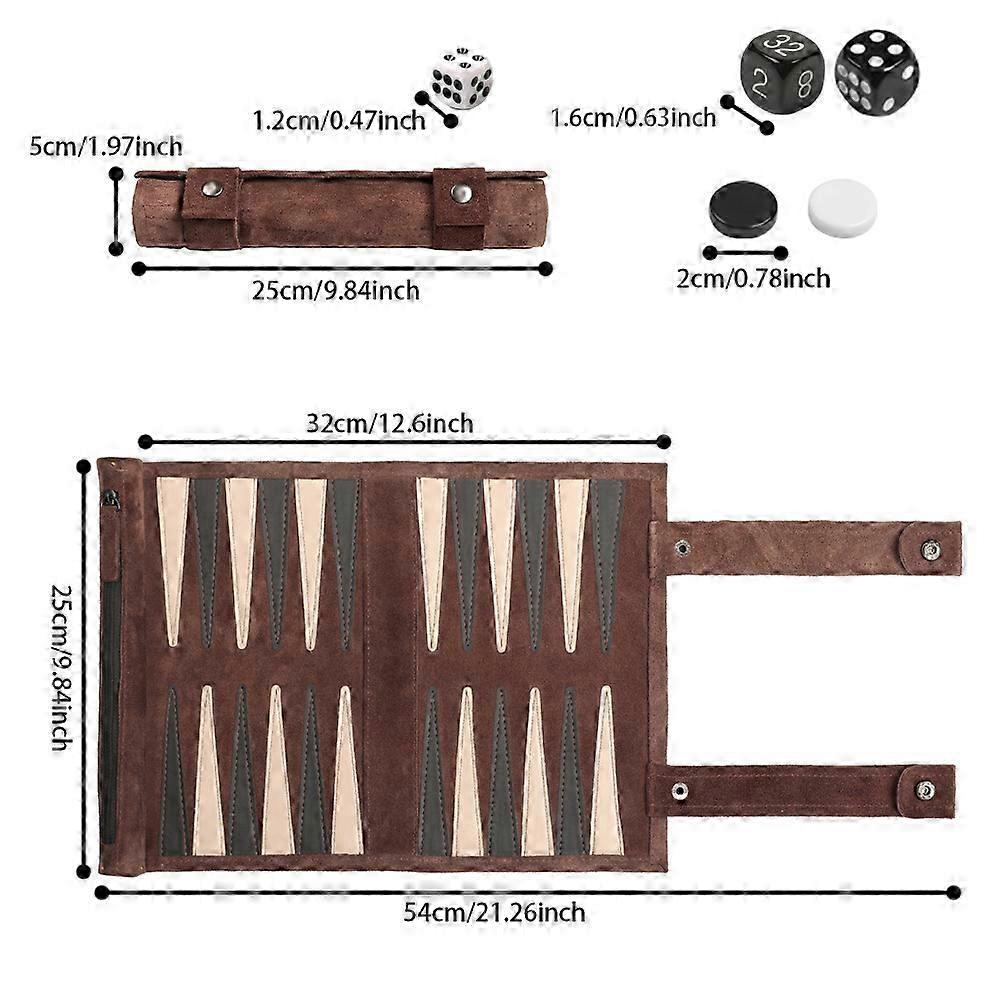 Portable Adult Backgammon Game