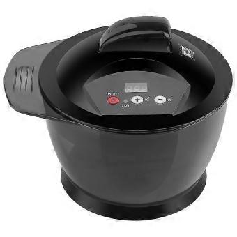 Electric Hair Cream Mixer USB Rechargeable LCD Time Display Automatic Hair Color Mixing Bowl