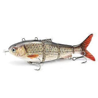 Robotachtig Zwemmen Vissen Elektrisch Kunstaas USB Oplaadbaar LED Licht Wobbler Multi Jointed Swimbaits Hard Kunstaas Vissen Tackle