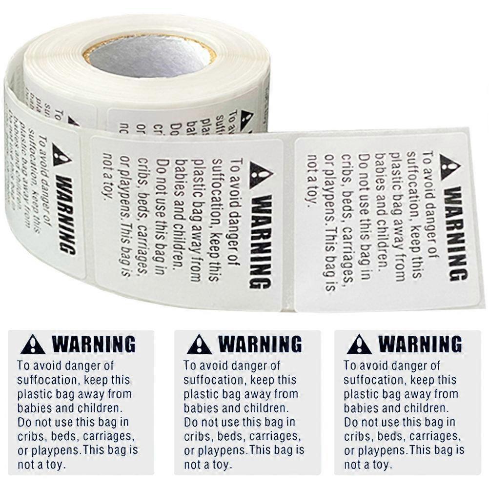 Suffocation Warning Stickers Self Adhesive Paper 1 Roll