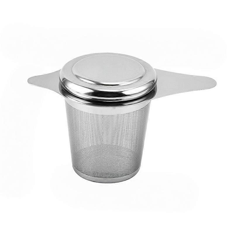 1pc Stainless Steel Tea Infuser / Strainer - Fine Mesh Filter, Foldable Handle Tea Diffuser, Reusable Tea Brewing Strainer