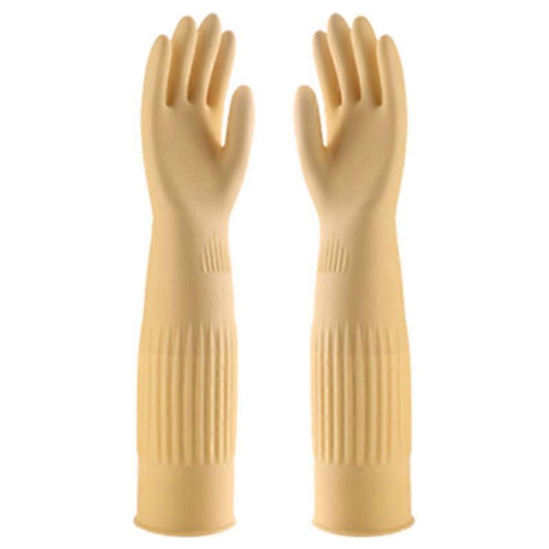 Reusable 45cm Rubber Dishwashing Gloves