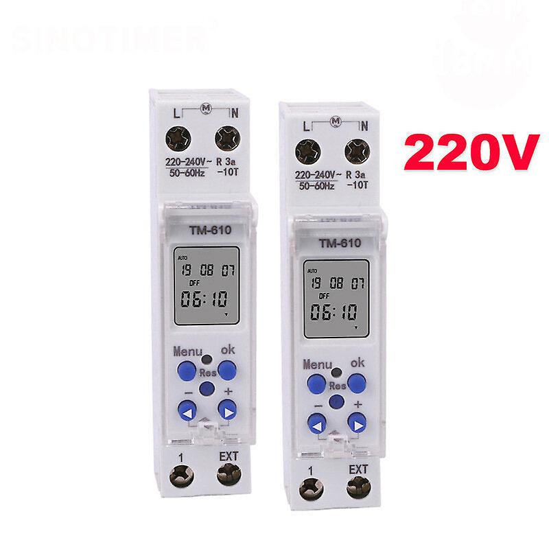 Time Control 220v Switch Intelligent Switch Timer Power Supply Timing Switch 1p Rail Time Switch