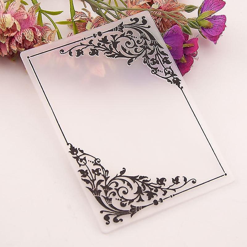Frame Flower Print, Diy Plastic Embossing Folders, Scrapbooking Paper /card