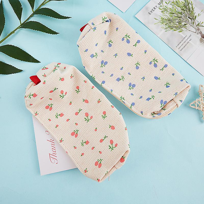 Fresh Style Pencil Bag Small Flowers Pencil Cases Storage Bags School Supplies