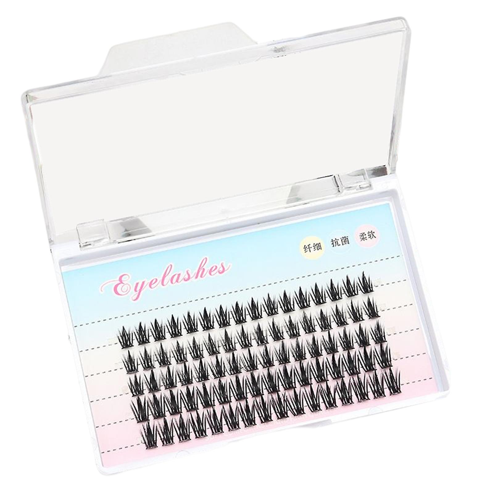 Natural Grafted Fake Eyelashes Long Dramatic Thick Soft Light Lashes For Wedding Stage Makeup