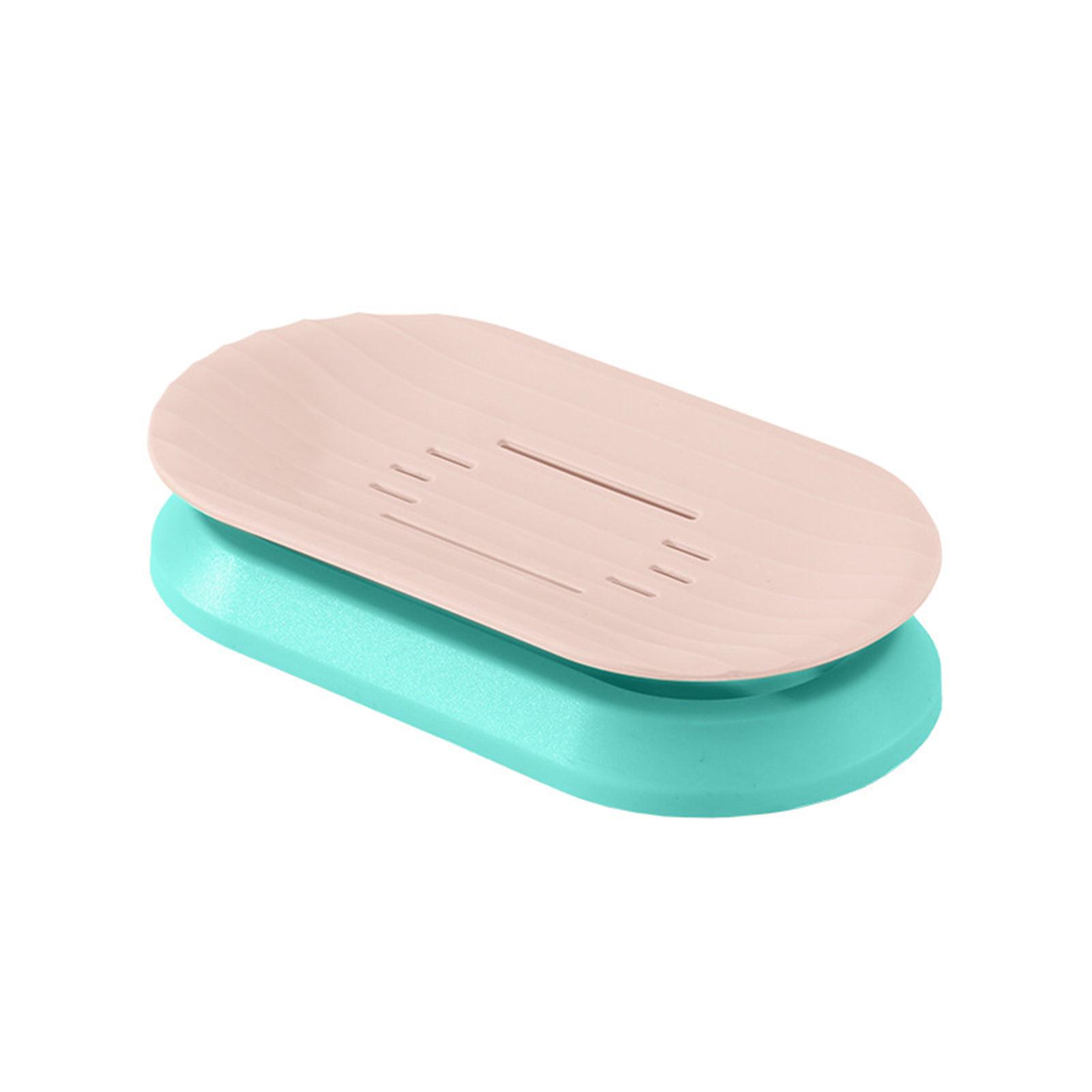 Soap Dishes Sponge Scrubber Box 2 Tier Bathroom Soap Dish