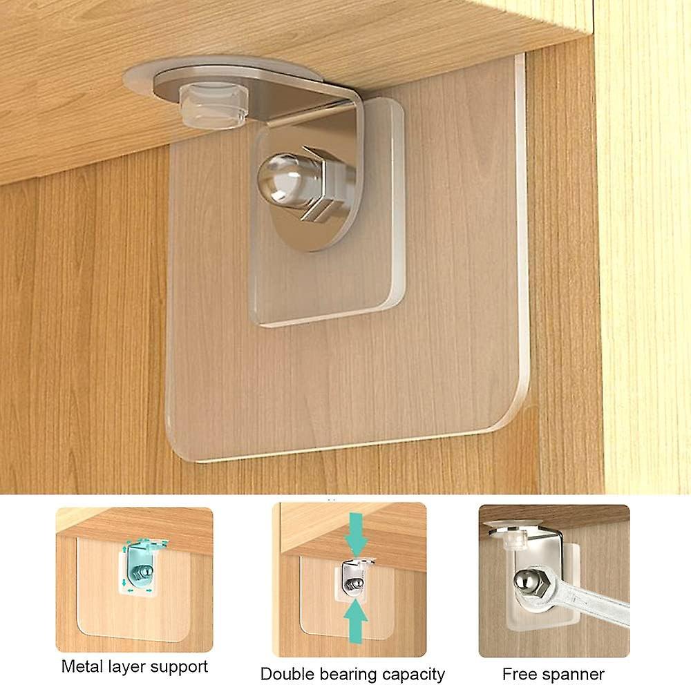 12 Pack Adhesive Shelf Support Pegs Clear Shelf Support Peg Shelf