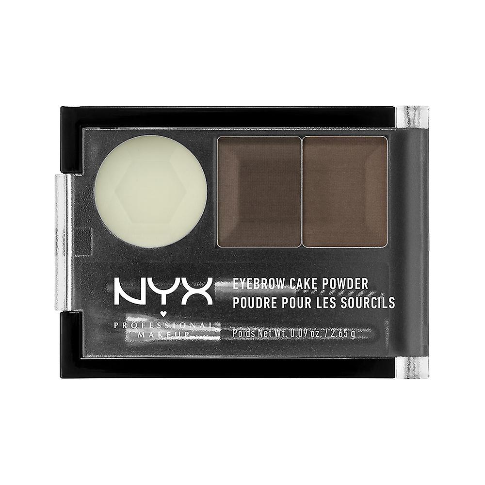 NYX PROF. make-up wenkbrauw cake donker bruin
