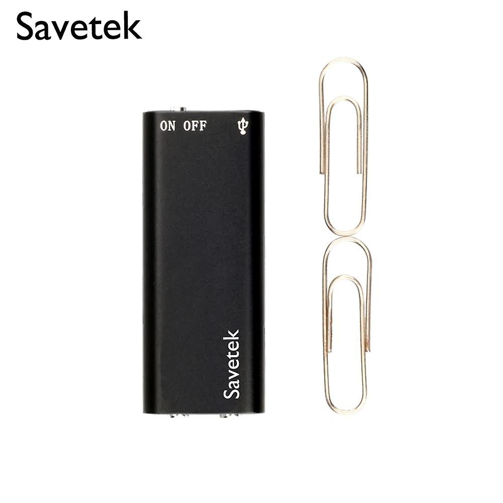 Savetek Smallest Mini Usb Pen Voice Activated 8gb 16gb Digital Audio Voice Recorder Mp3 Player 192kbps Recording Wav