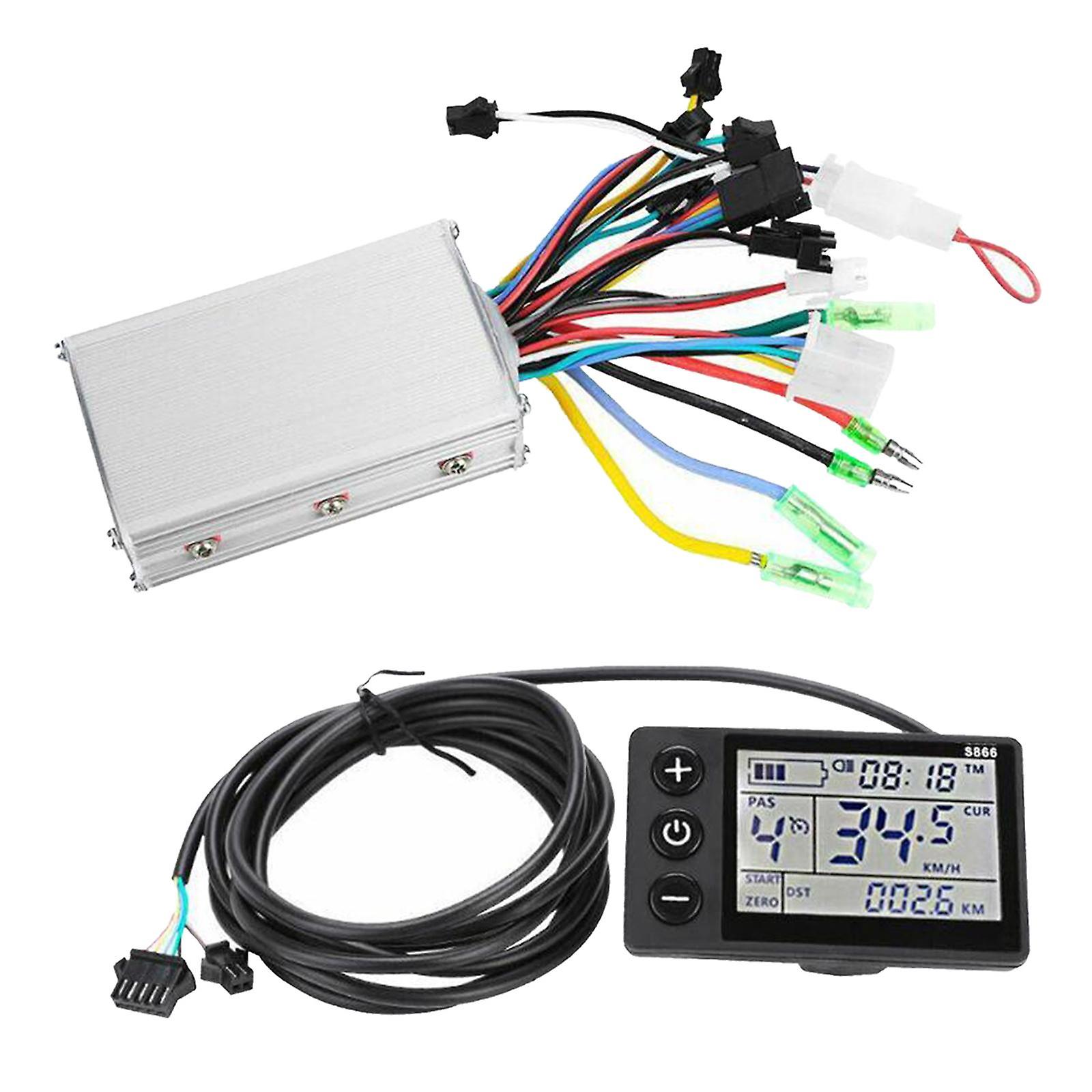 24-48V Brushless Controller LCD Panel DC Motor Speed Meter Scooter 24V-36V