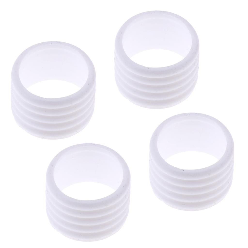 4Pcs Badminton Tennis Racket Handle Fix Ring Protector Band Overgrip Black