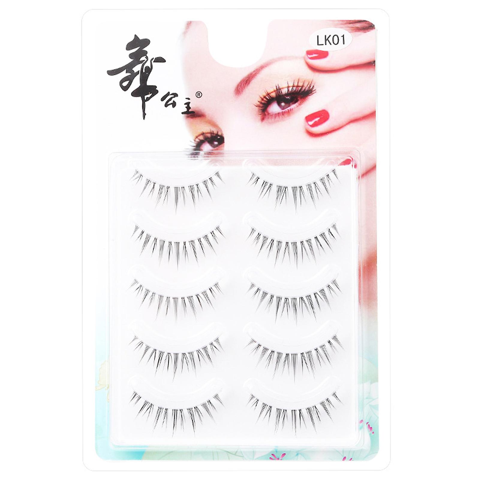 5 Pairs Soft Wispy False Eyelashes Soft Com