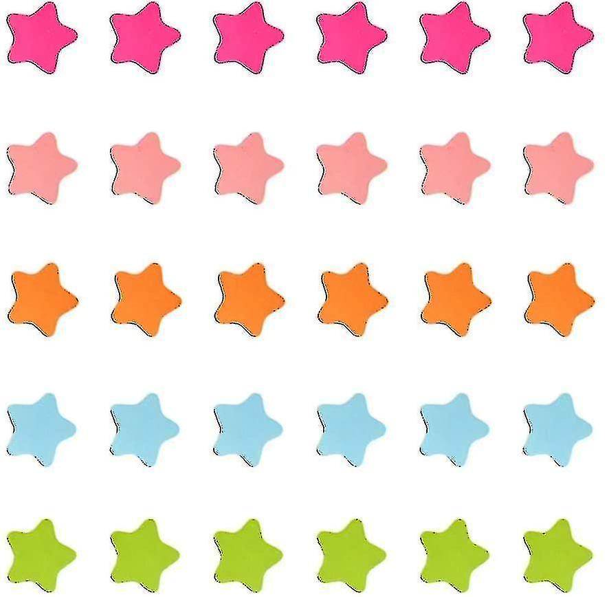 Colored Star 冰箱磁铁。120pcs 星星磁性贴纸黑板