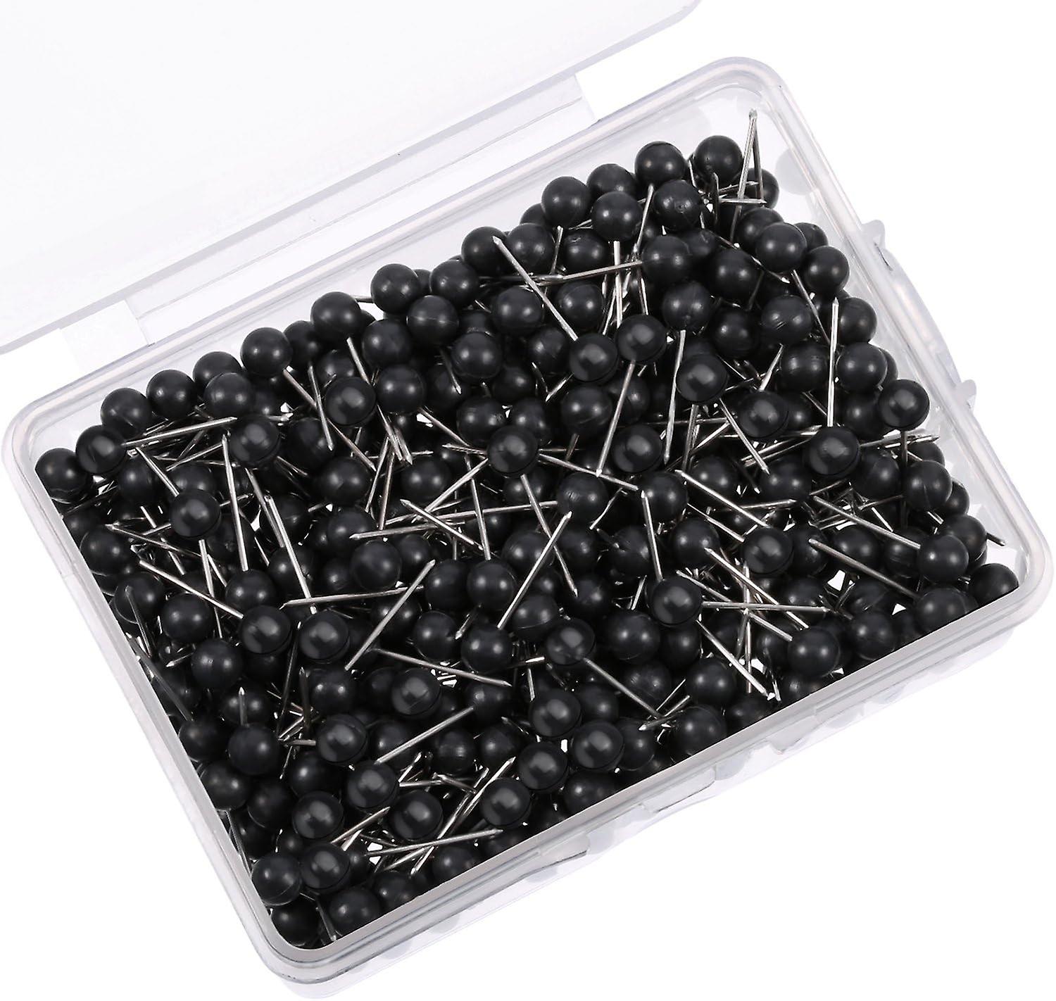 500 Pack Map Push Pins - Small Round Head Thumb Tacks