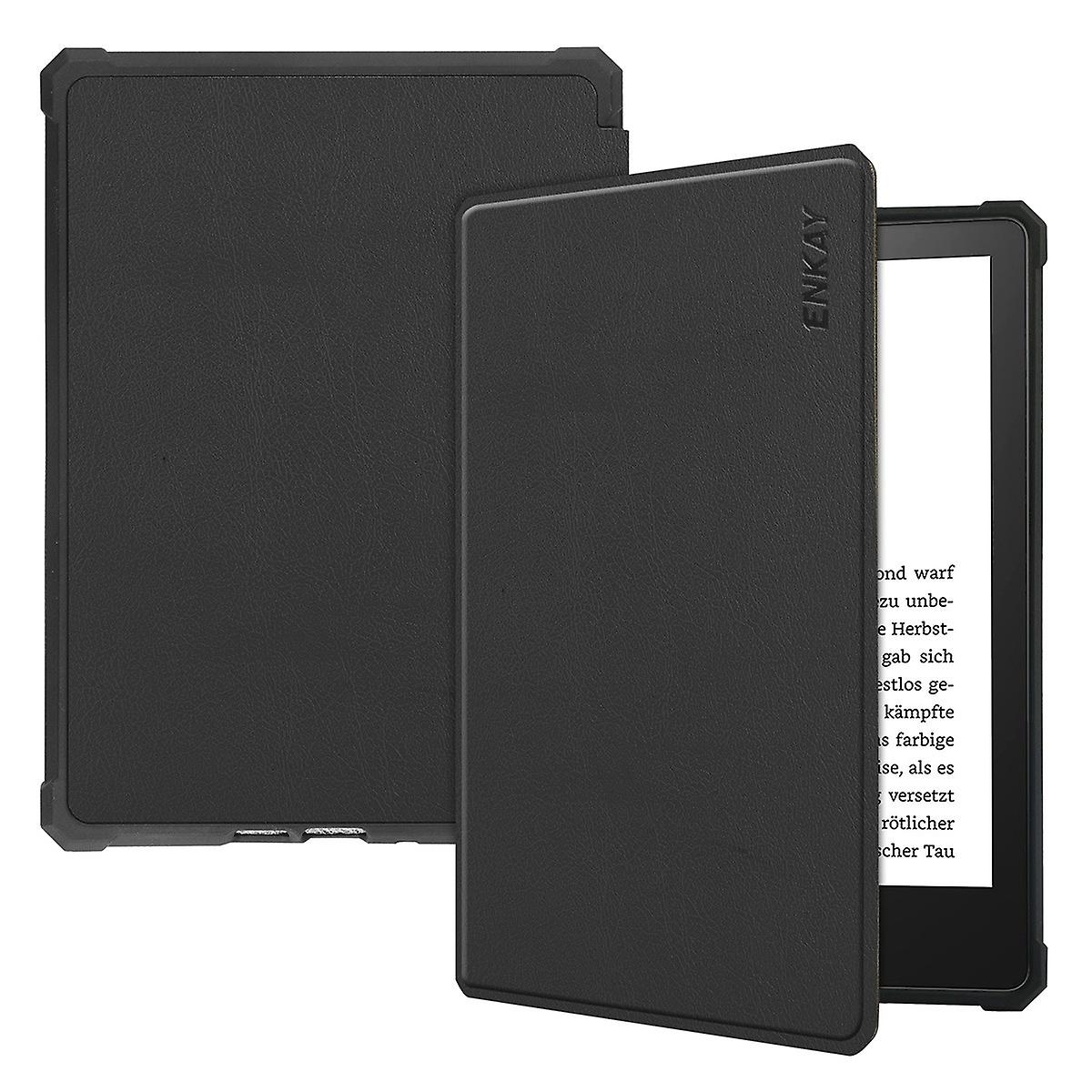 Solid Color Auto Wake/Sleep PU Leather Protective Case Cover for Amazon Kindle Paperwhite 5 (2021)