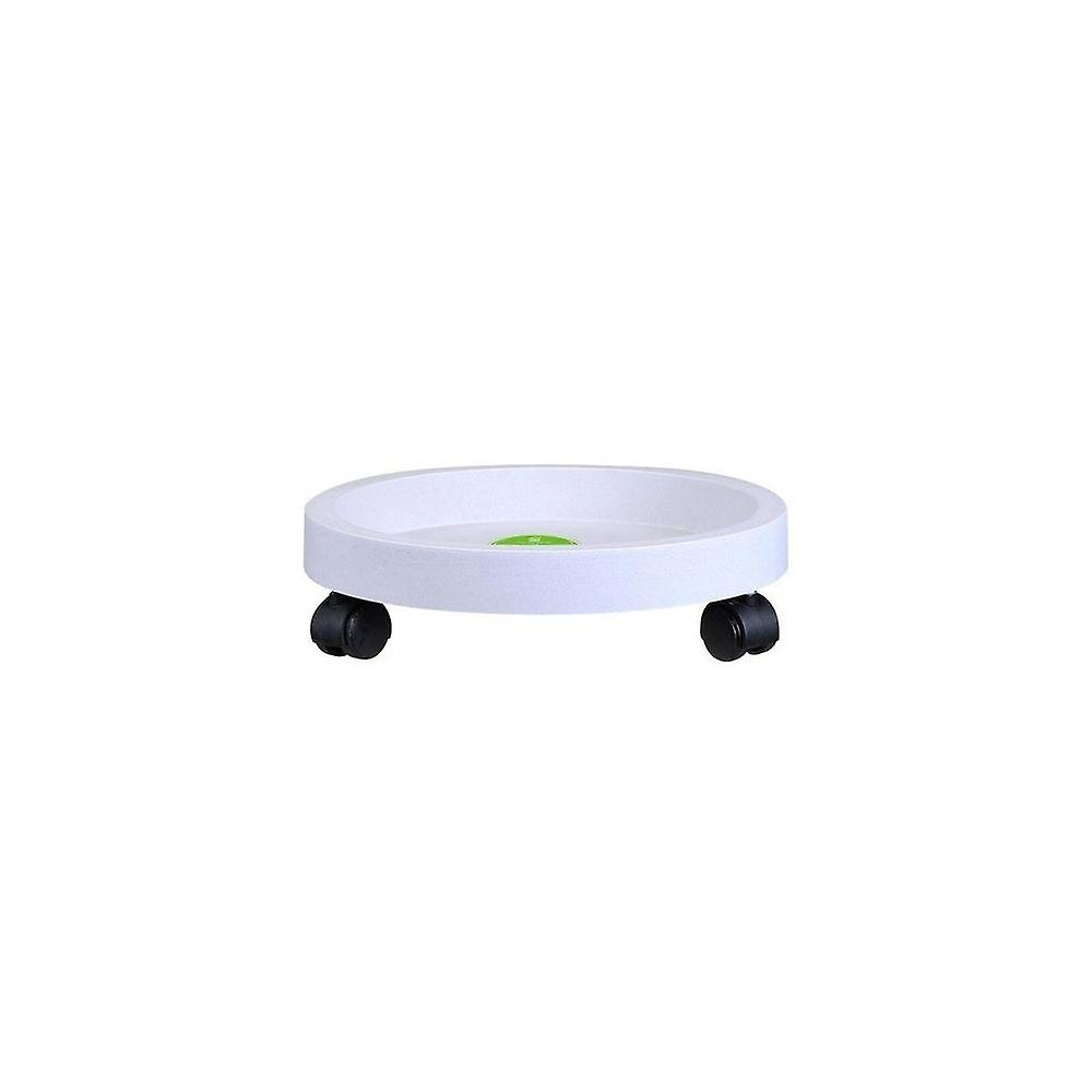 Universal white plastic support round wheel tray