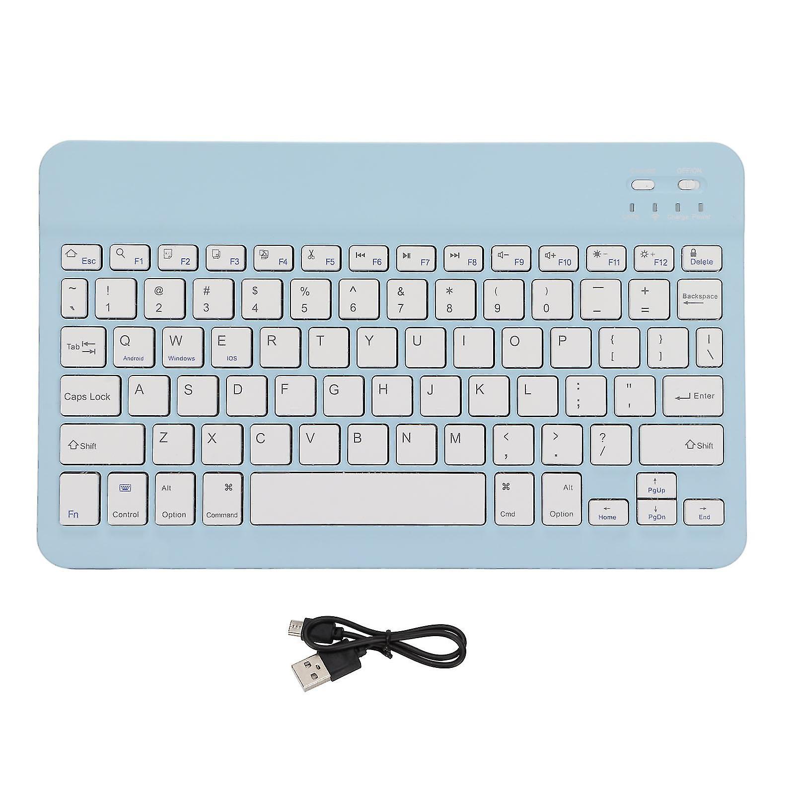 Wireless Keyboard Lock Screen Function Small Portable Stable Connection Long Battery Life Mini Wireless Keyboard for PCBlue