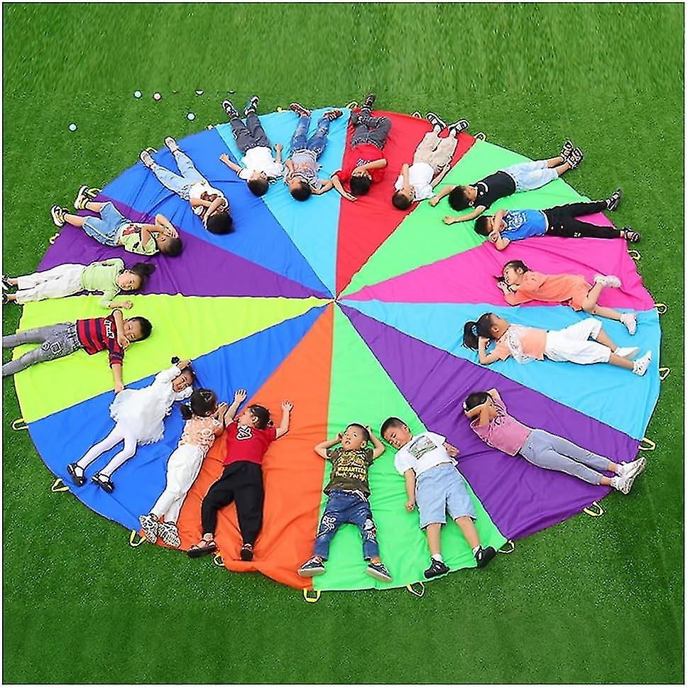 משחק ילדים צעצועי מצנח קשת, גן ילדים בית ספר לפיתוח מיומנויות ספורט עיקריות מצנח משחק חושי (גודל: 1.1 מ ')