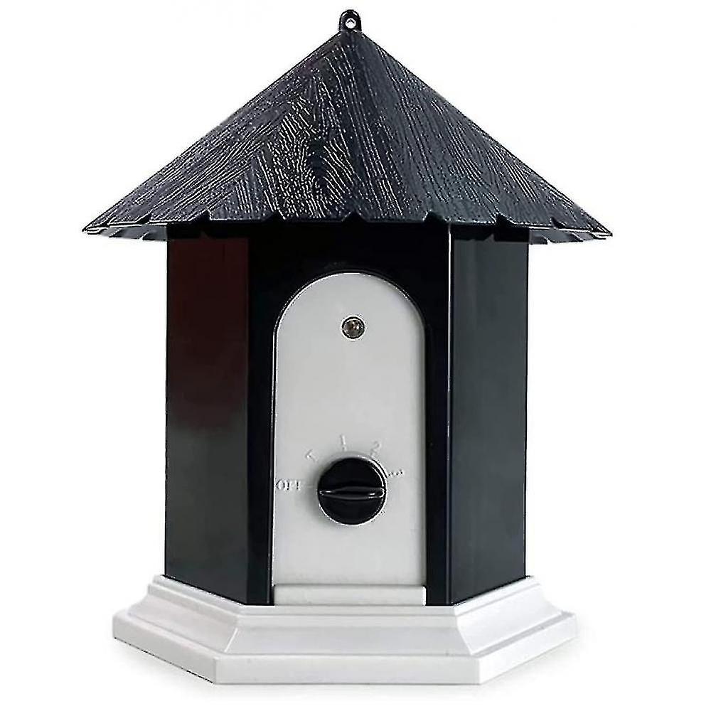 Animal Pet Repellents Anti Barking Device Ultrasonic Bark Deterrents Waterproof Bark Control Device For Outdoor Black