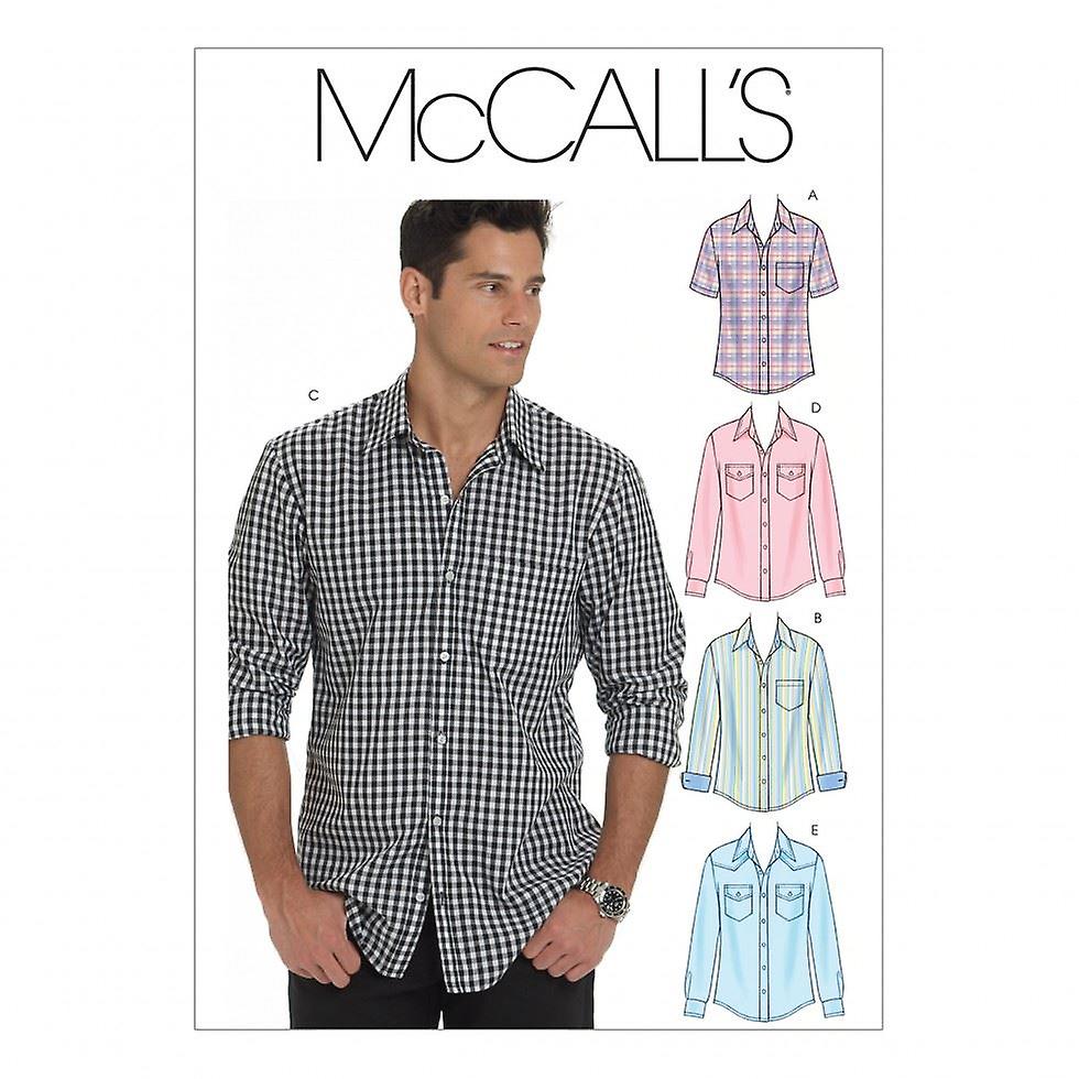 McCalls Sewing Pattern 6044 Men S-M-L