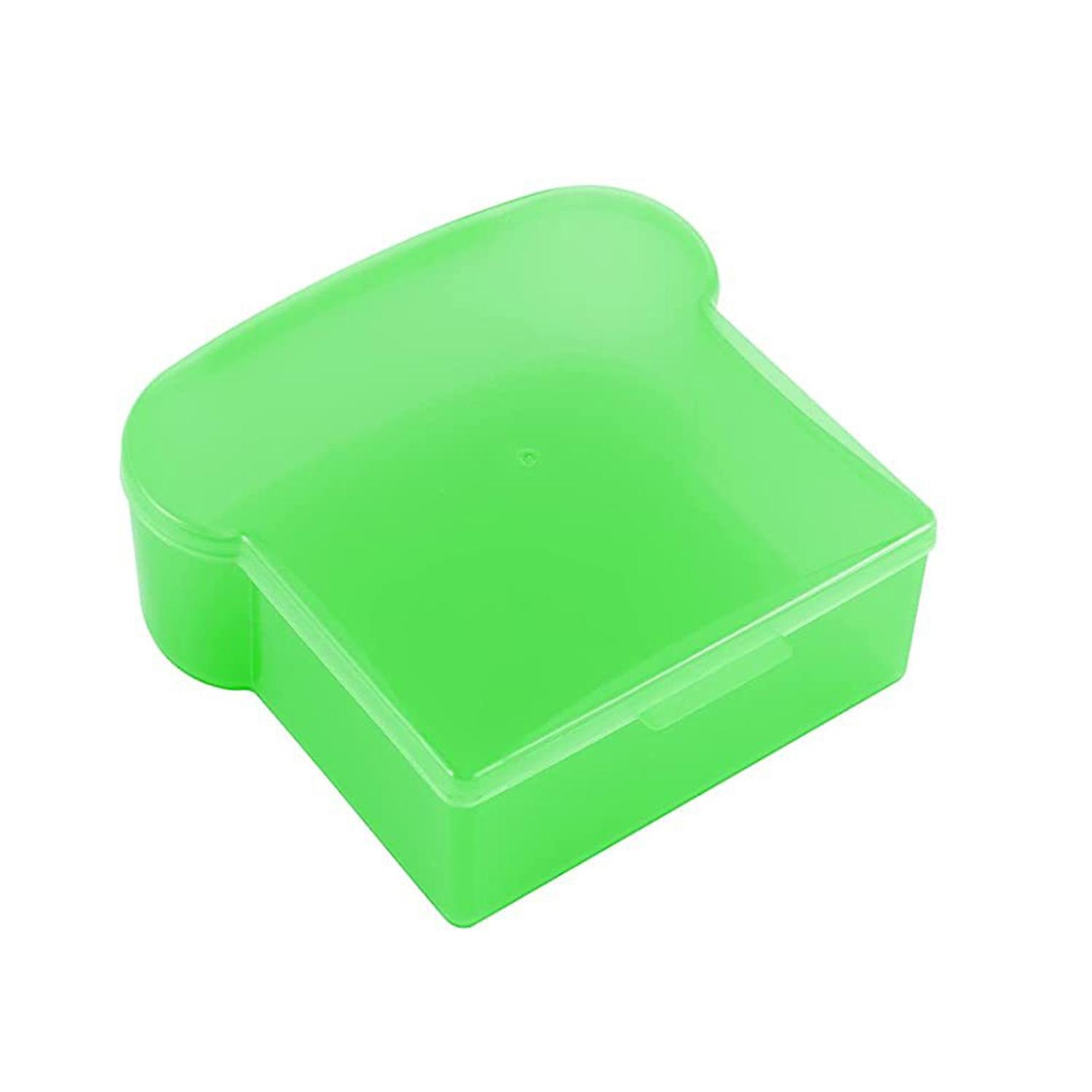 Bread Box Microwaveable Transparent Toast Shape Visible Portable Sandwich Hamburger Storage Case for