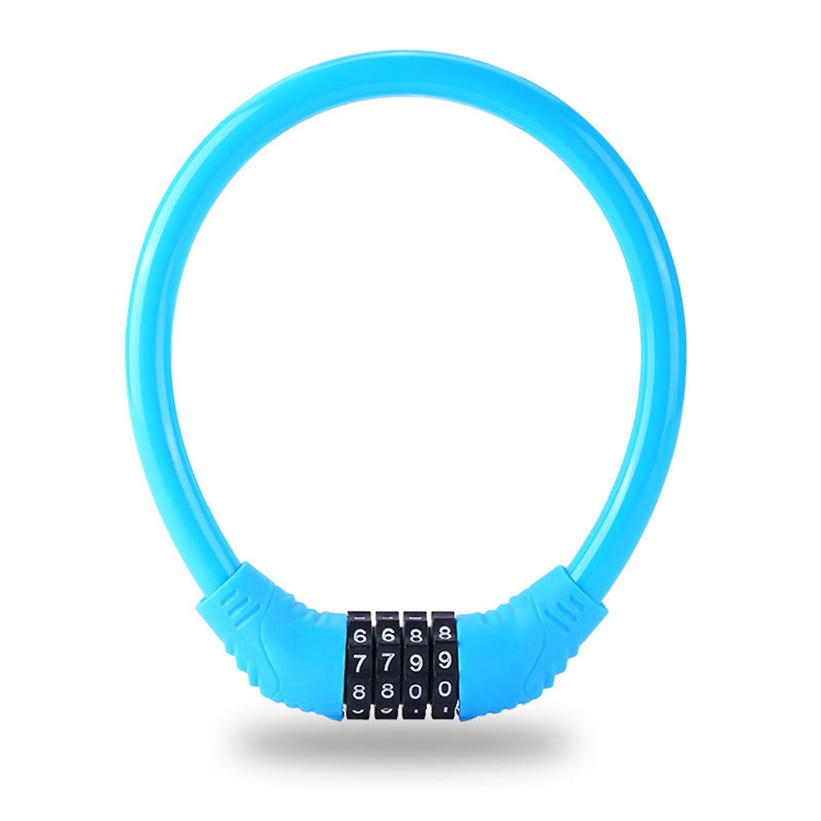 Bicycle Lock Portable Four-digit Combination Rings Lock Smart Anti-theft Lock