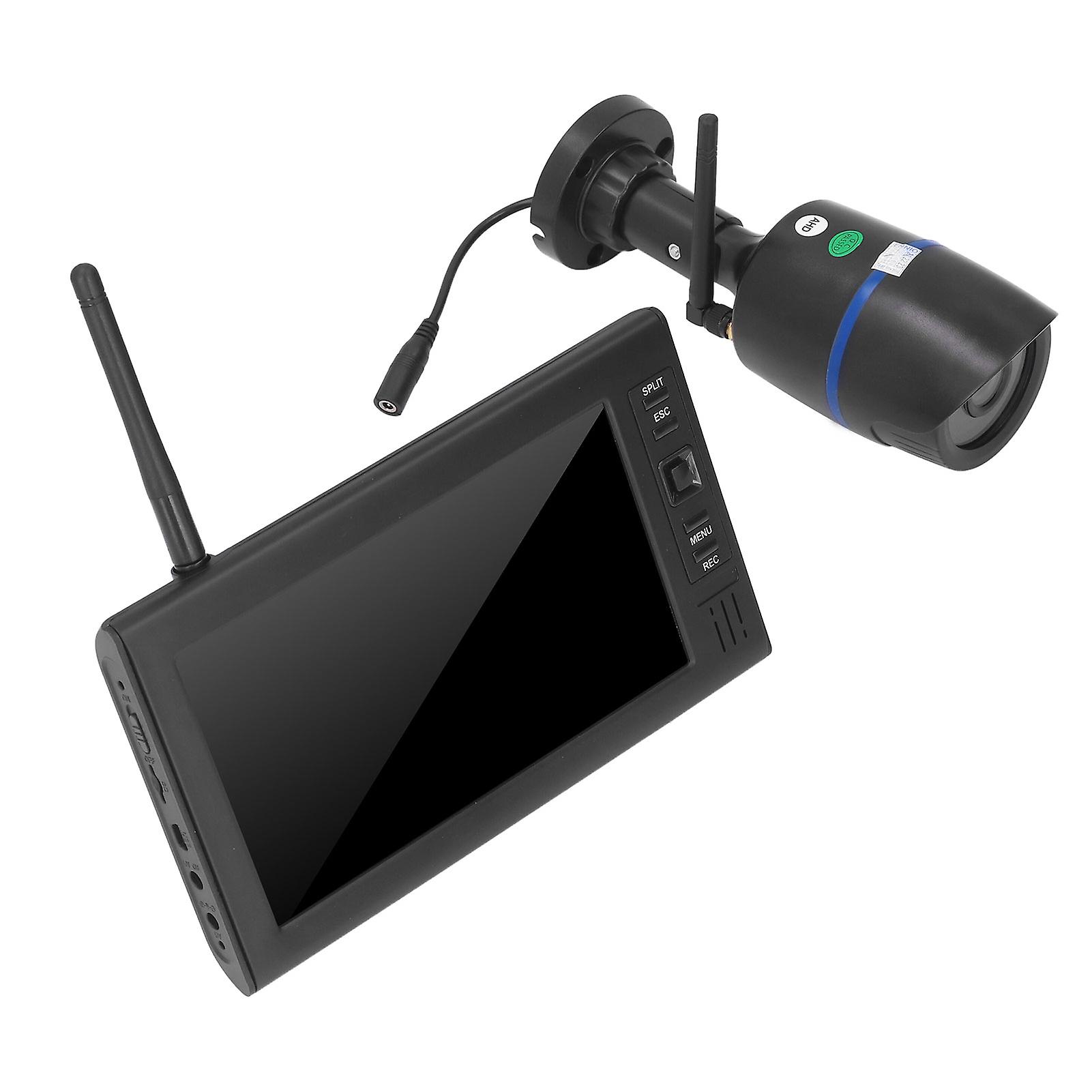 7in 720P Infrared Wireless Security Camera 4 Channel DVR UK Plug