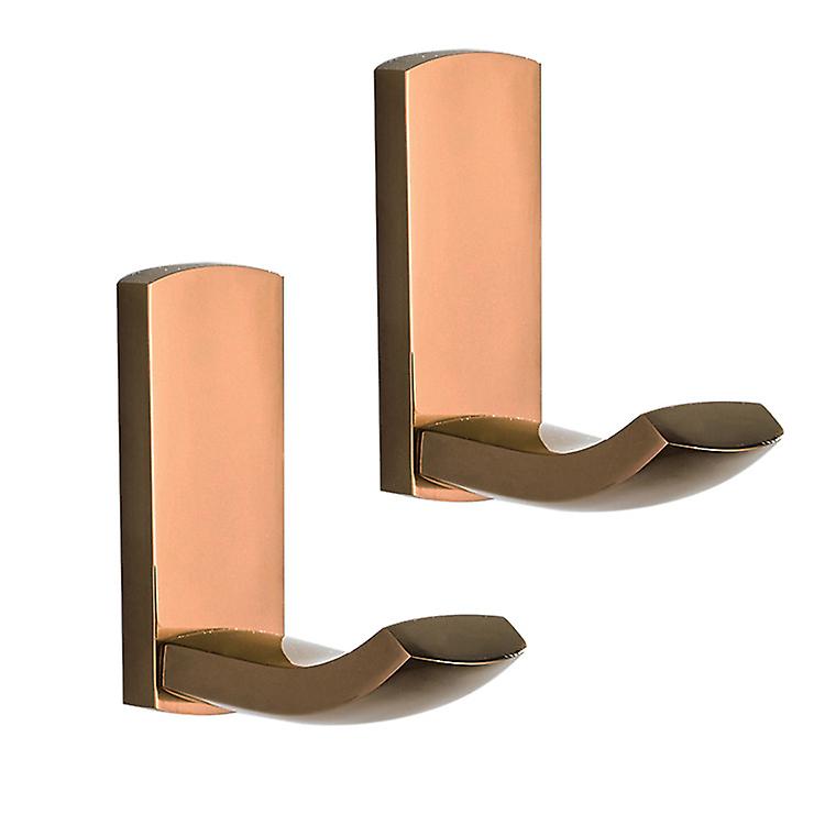 Set of Brass Bathroom Wall Hooks