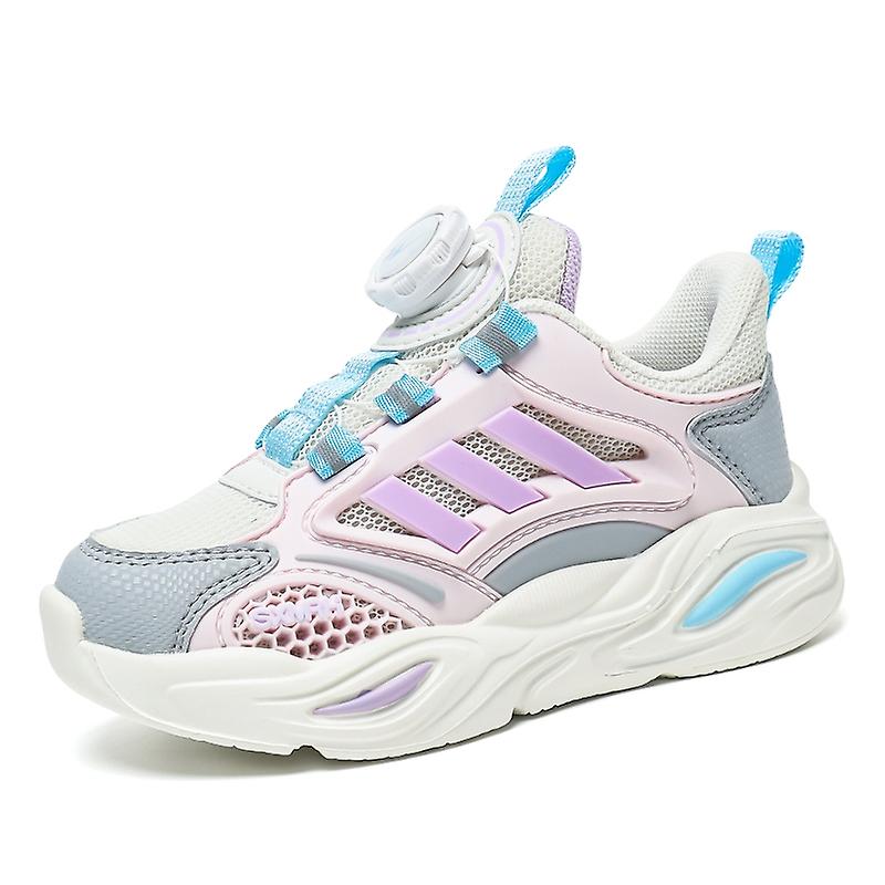 Unisex-Barn Läder Lätt Andningsbar Atletisk Löpning Sneakers För Barn Skor För Pojkar Flickor 