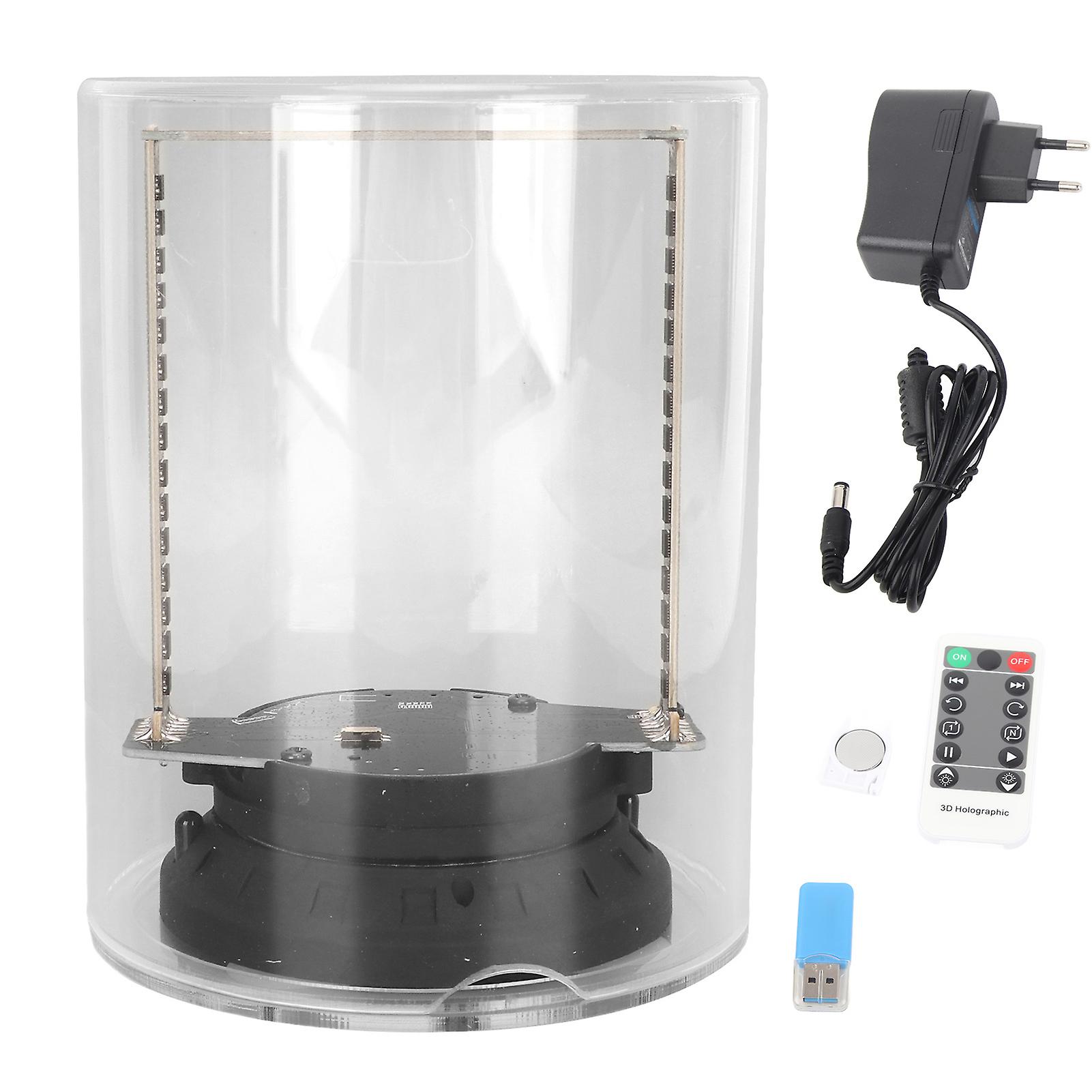 3D Holographic Fan 1080x160p 160 LEDs 9.9cm Diameter Wi-Fi App 3D Advertising Player for Shop Bar EU Plug 100-240V