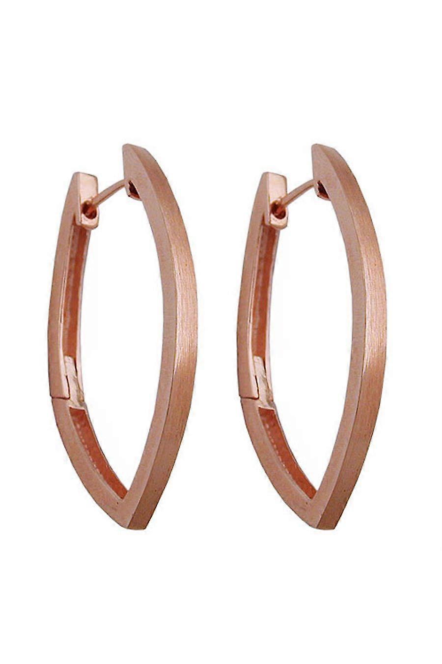Hoop Earrings Redgold Plated Silver 925 - Gl93458