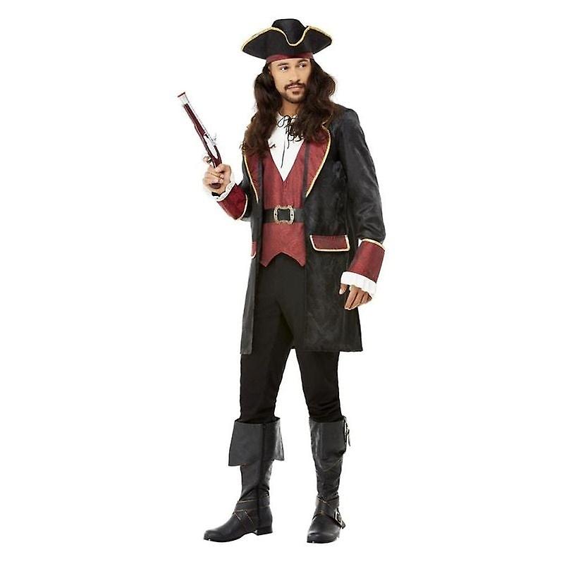 Deluxe Swashbuckler Pirate Costume Black 70000l