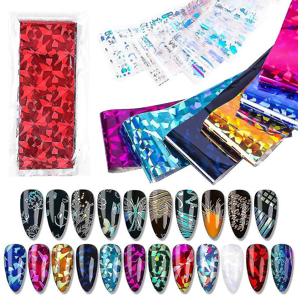 Mosaic Nail Foils Sticker 3 Sets
