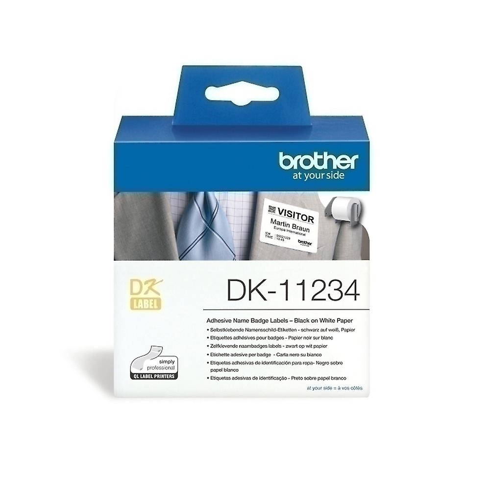 Brother Excellent Quality Durable Premium Versatile DK11234 Name Badge Labels