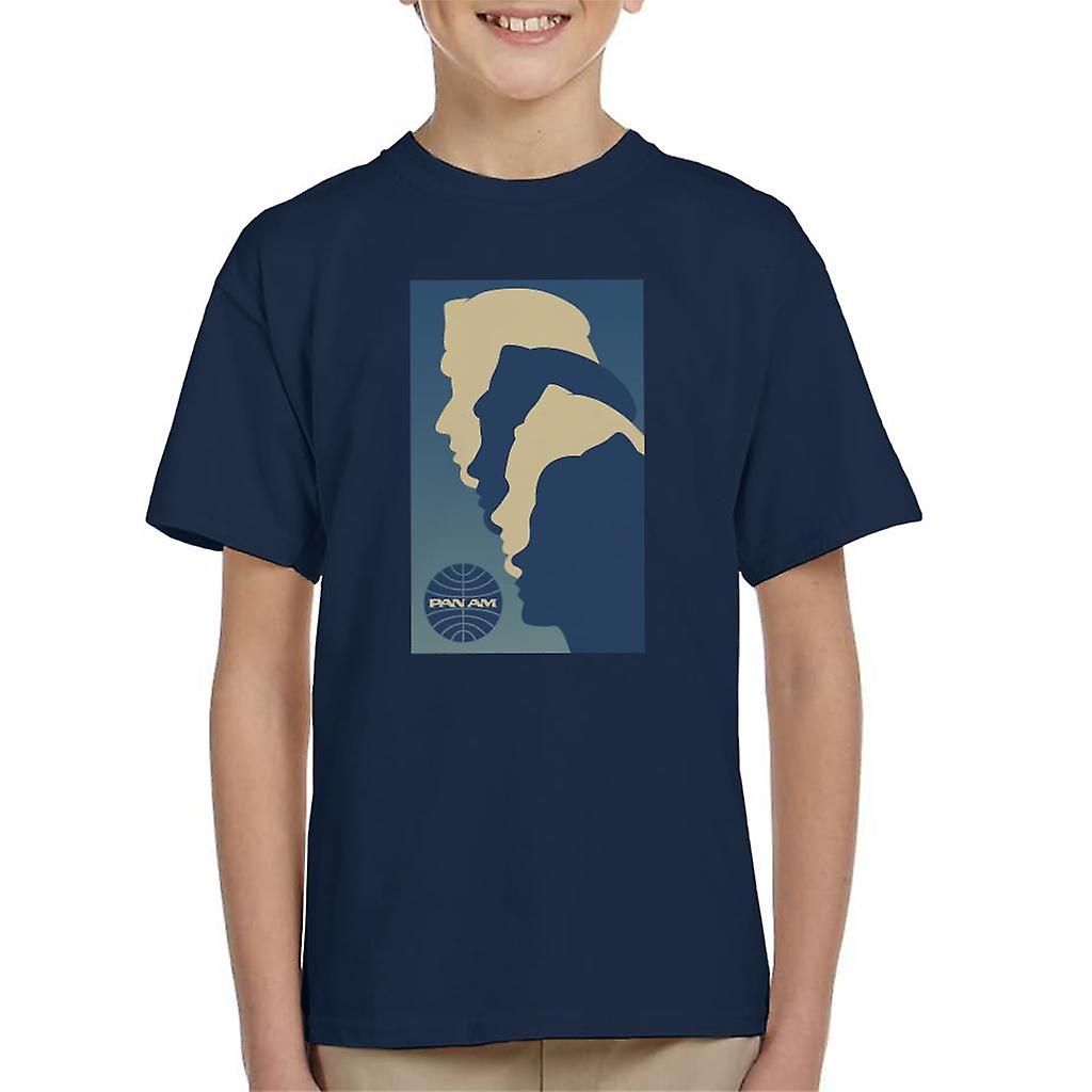 Pan Am Crew Silhouette Kid's T-Shirt