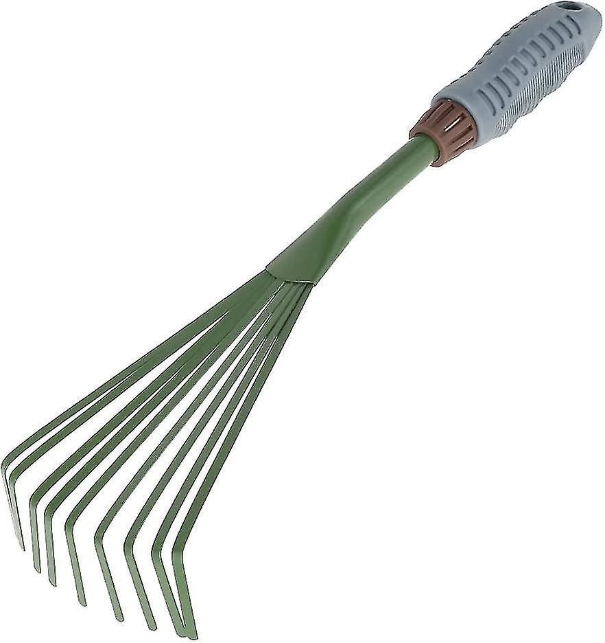 Mini Garden Rake 15.5Inch Handheld Claw Rake for Garden
