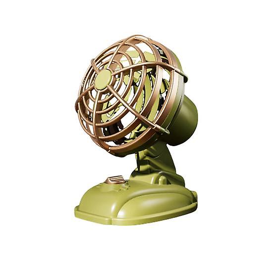 Portable Desktop Fan with 2 Speed Settings Multi-Angle Adjustable Low Noise Compact Design Rechargeable Cooling Fan